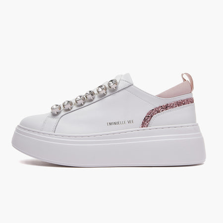 Emanuelle Vee sneakers donna Bice white pink 901 13