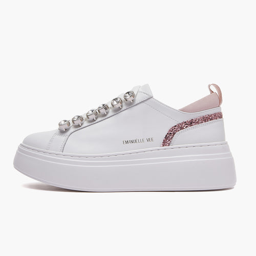 Emanuelle Vee sneakers donna Bice white pink 901 13