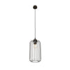 Sospensione Minimal Industrial Vander 1 Luce Nera