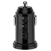 Techly Mini Caricatore da Auto 2 Porte USB-A 12W/2.4A Nero