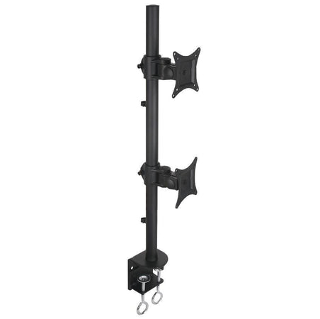 Supporto da Scrivania per 2 Monitor 13-27'' con Morsetto