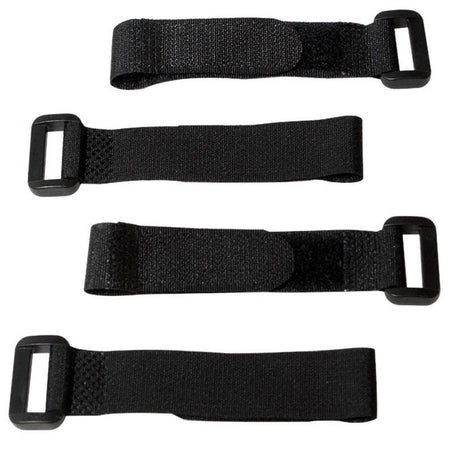 Fascette Fermacavo Nero in Velcro Set da 10 pz