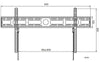 Supporto a Muro per TV LED LCD 42-80'' Ultra Slim fisso H400mm