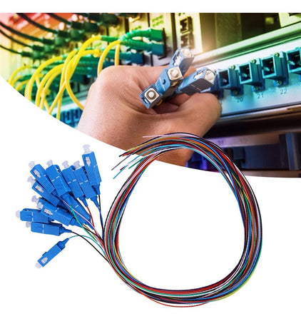 Set 12 Pigtail Fibra Ottica Monomodale OS2 SC 9/125 2 m