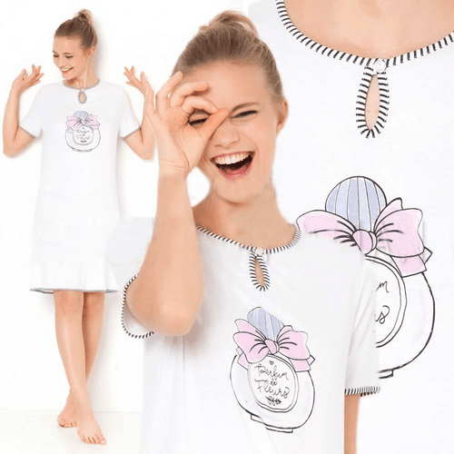 Ragno Camicia da Notte Estiva N12477 S30 - Passarelli Biancheria