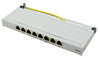 Mini Panello Patch Cat.6A, schermato, 0,5U, 8 Porte, Grigio