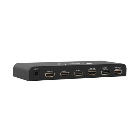 Switch HDMI 2.0 4x1 4K@60Hz con Splitter Audio eARC/ARC per Soundbar
