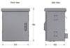 Armadio Rack 19'' Fissaggio a Palo P 425 mm IP66 Maxi