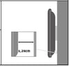 Supporto a muro per TV LED LCD 13''-37'' fisso Nero