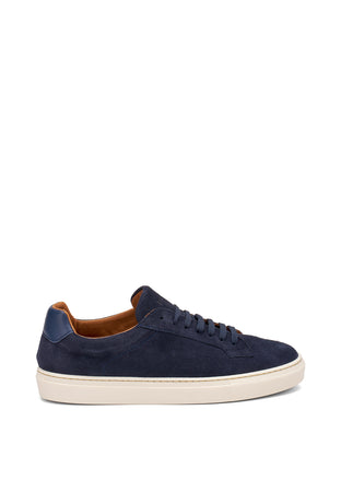 Frau sneakers uomo in camoscio blu 29B1