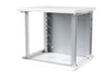 Armadio Rack 19'' a muro 16 unità sezione unica prof. 600mm Bianco