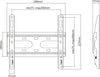 Staffa a Muro Fissa Low-Profile per TV 23-43''