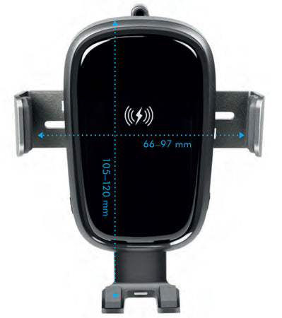 Supporto da Auto Ricarica Wireless per Smartphone da Presa d'aria