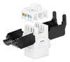 Frutto Keystone RJ45 Cat.6 UTP Tool-Free Bianco Nero