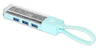 Hub Combo USB 3.0 USB-C&trade e USB-A 4 Porte Verde Trasparente