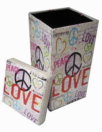 Biscottini Pouf Contenitore Richiudibile Biscottini Ecopelle Design 32x32x60 Casa Ufficio