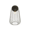 Plafonriera Minimal Industrial Barn 1 Luce Nera
