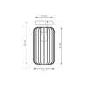 Plafonriera Minimal Industrial Barn 1 Luce Nera