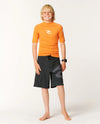 Lycra Rip Curl Ragazzo Anti-UV Waves Maniche Corte