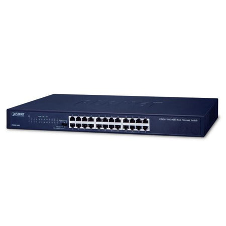 PLANET FNSW-2401 switch di rete Non gestito Fast Ethernet [10/100] 1U Blu (24-Port 10/100Base-TX Fast - Ethernet Switch - Warranty: 36M)