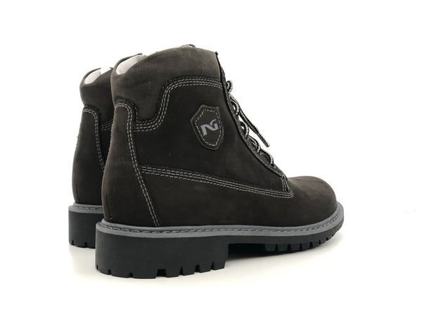 NERO GIARDINI Scarponcino bambino Nabuk antracite