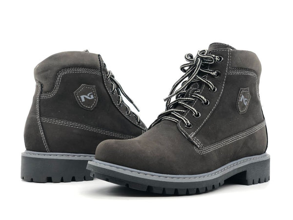 NERO GIARDINI Scarponcino bambino Nabuk antracite