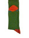 Calze lunghe uomo Gallo - Fantasia pois - verde/arancione/azzurro