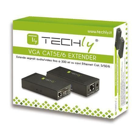 Amplificatore Extender VGA e Audio su Cavo di Rete
