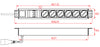 Multipresa 6 Posti da Rack 19'' con Magnetotermico Spina C20 1,5U