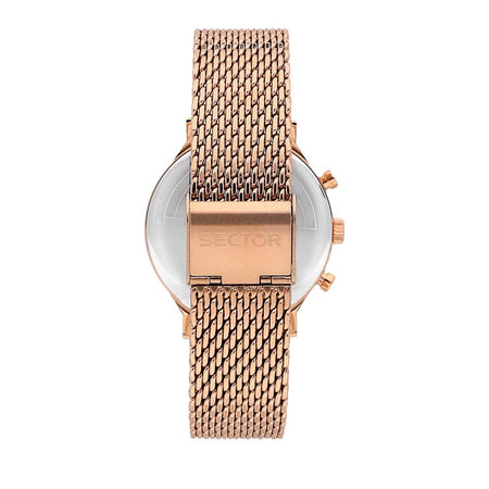 Orologio SECTOR uomo serie 370 multi funzione mesh oro rosa / nero