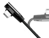Cavo USB Micro-B Maschio Angolato/USB-A Maschio Dritto 0,3 metri Nero