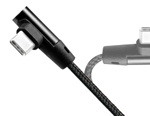 Cavo USB Micro-B Maschio Angolato/USB-A Maschio Dritto 0,3 metri Nero
