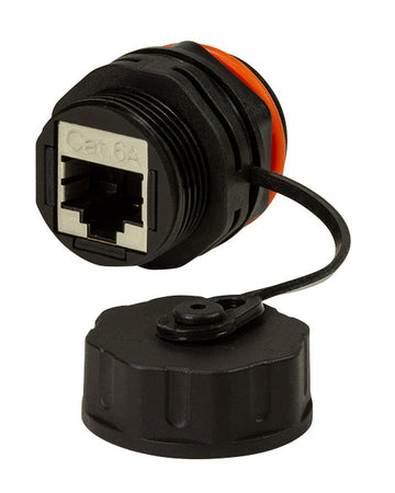 Accoppiatore RJ45 Cat.6A da panello IP68