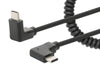 Cavo di Ricarica USB-C&trade a USB-C&trade 1m Spiralato Nero
