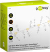 Stringa 10 LED Fiocchi di Neve IP20 Bianco Caldo a Batteria con Timer