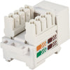 Frutto Keystone RJ45 Cat.5E UTP IDC 90° Bianco