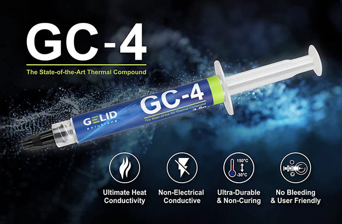 Pasta Termoconduttiva GC-4 per Dissipatori di Calore 3.5g