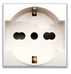 Domus S44 Presa Schuko Bipasso 2P+T 10/16A 250V Bianco Lucido, 441090/15TS