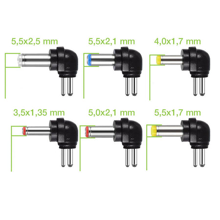 Alimentatore Universale Regolabile 27W AC/DC 3V-12V 2250 mA con 6 Spine DC Porta USB 1A