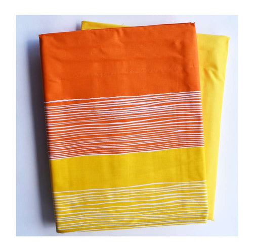 GABEL ESCAPES COMPLETO LENZUOLA MISURA MAXI MATRIMONIALE COTONE ARANCIO