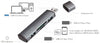 Hub USB3.2 Gen2 2 Porte USB A con Lettore di Schede Card Reader
