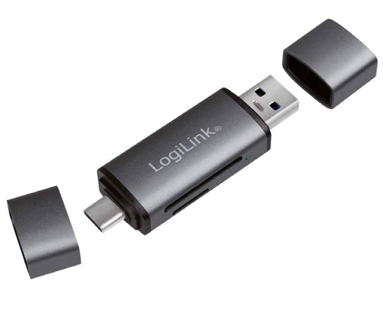 Lettore USB 3.2 Gen 1 di SD e MicroSD con Connessioni USB-C&trade e USB A OTG