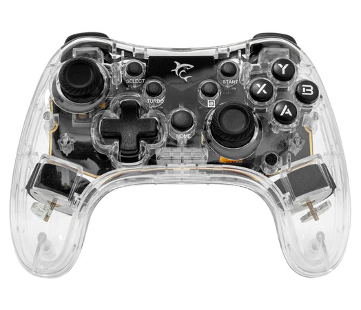 Joypad Controller di Gioco con Retroilluminazione LED e Doppia Vibrazione USB-C&trade e Bluetooth