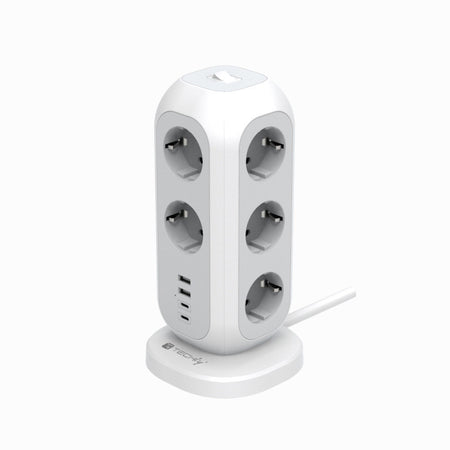 Multipresa da Tavolo Torretta di Alimentazione 11 Prese Schuko 2 USB-A e 2 USB-C&trade