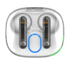 Auricolari Wireless Bluetooth v5.3 Custodia di Ricarica con Display Bianco