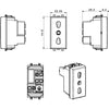 Tekla S44 Presa bipasso 2P+T 10/16A 250V 1 Modulo Grigio Opaco, 445006/15TS