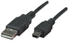 Cavo USB 2.0 A maschio/mini B 5 pin maschio 3 m Nero