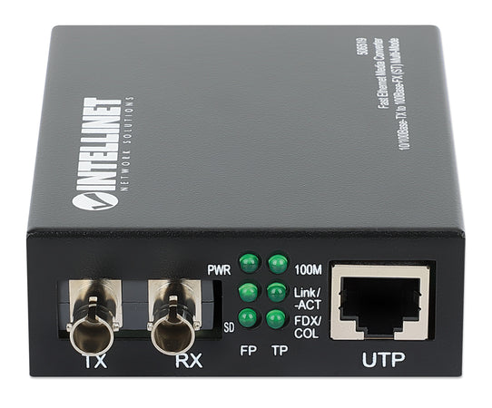 Convertitore RJ45 - Fibra ST 100Base-TX