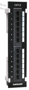 Pannello Patch 12 Porte UTP Cat6 Installazione a Muro