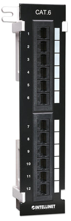 Pannello Patch 12 Porte UTP Cat6 Installazione a Muro